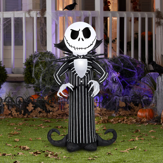 3.5-Ft Disney Jack Skellington Halloween Inflatable lifestyle