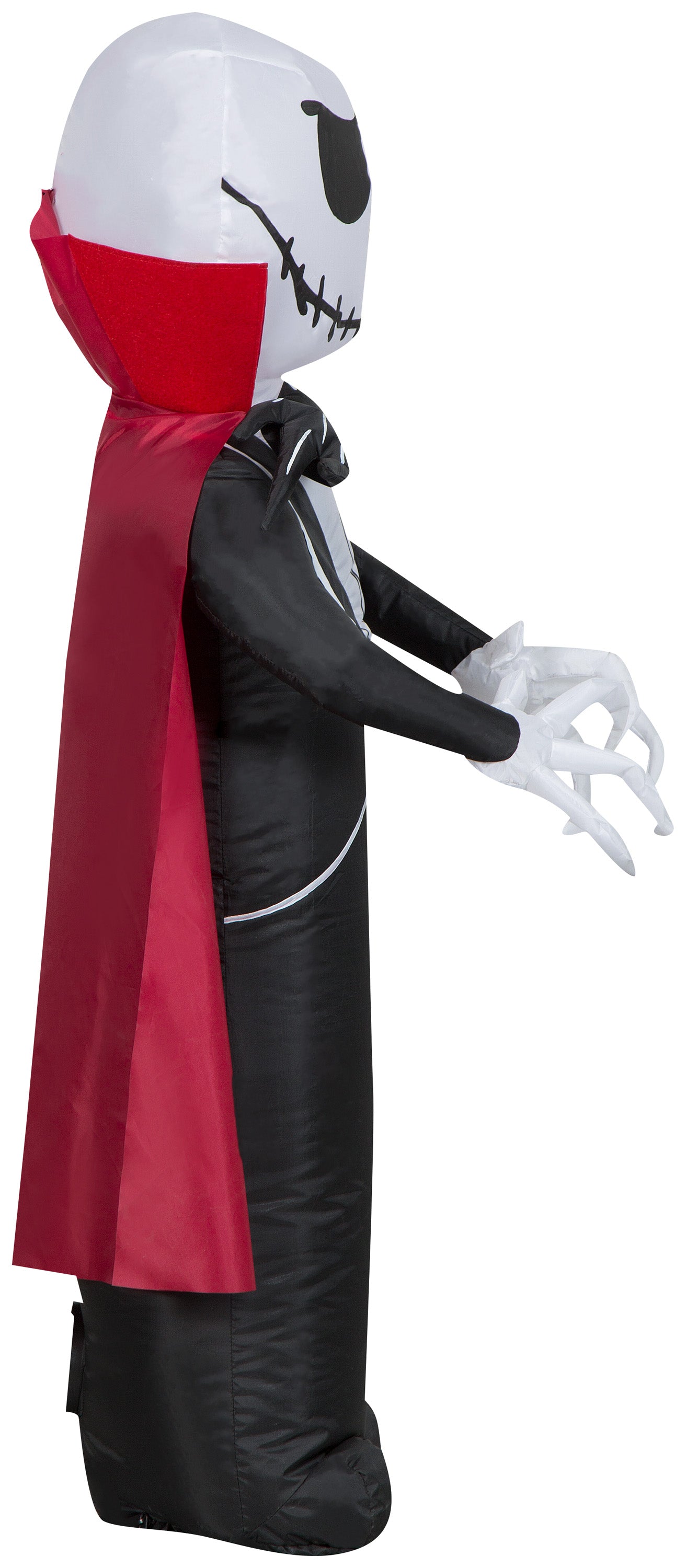 Inflatable Jack Skellington as Vampire, 3.5 ft Tall, black image 3