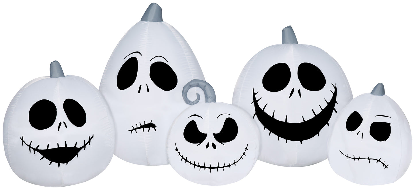3.5-Ft Disney Jack Skellington White Pumpkin Inflatable