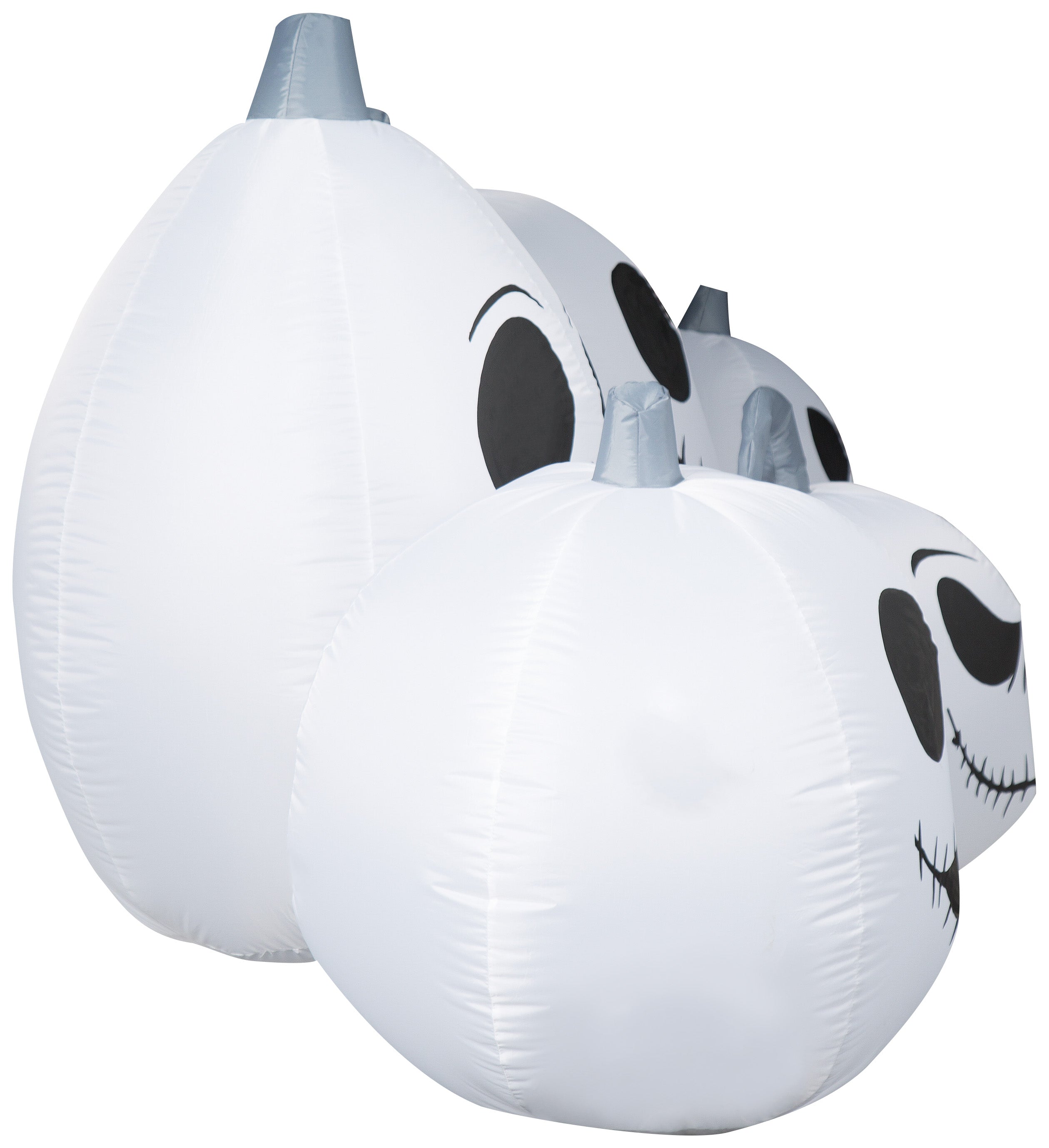 Gemmy Airblown Inflatable Jack Skellington White Pumpkin Collection, 3.5 ft Tall, white