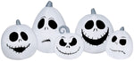Load image into Gallery viewer, Gemmy Airblown Inflatable Jack Skellington White Pumpkin Collection, 3.5 ft Tall, white
