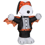 Load image into Gallery viewer, Gemmy Airblown Inflatable Snoopy w/Orange Vampire Print Peanuts, 3 ft Tall, Multicolored
