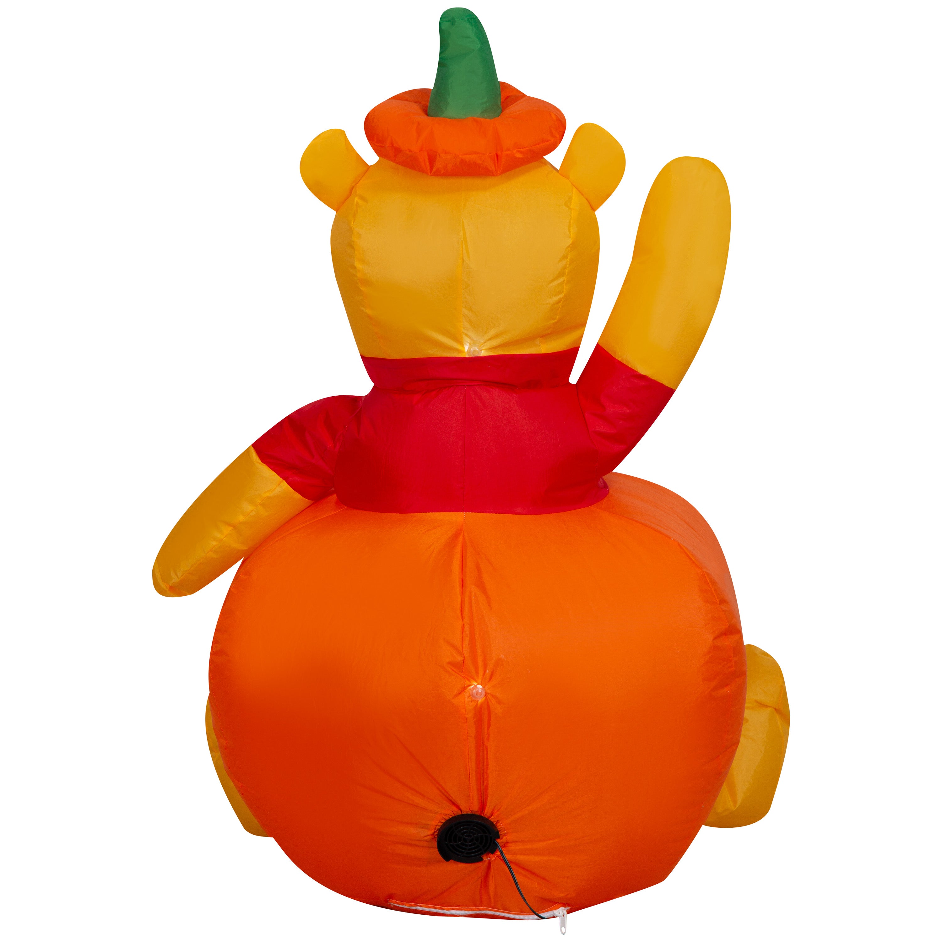 Gemmy Airblown Inflatable Pooh in Pumpkin Disney, 3 ft Tall, Multicolored