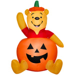 Load image into Gallery viewer, Gemmy Airblown Inflatable Pooh in Pumpkin Disney, 3 ft Tall, Multicolored
