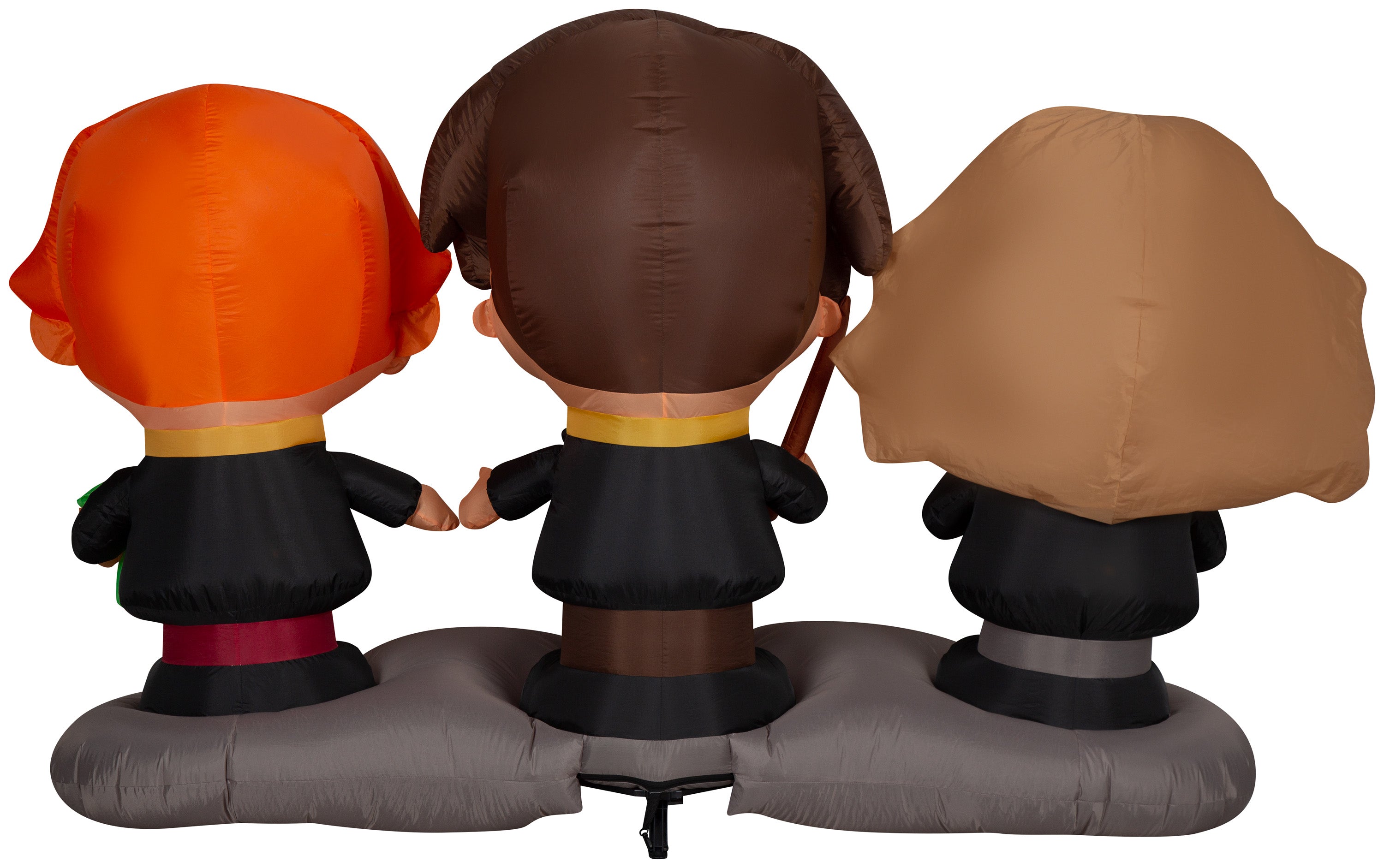 Gemmy Airblown Harry, Ron, and Hermione w/Cauldron Scene WB, 4.5 ft Tall, Black