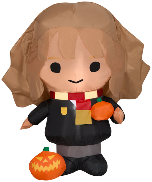 Gemmy Airblown Hermione w/JOLs WB, 3 ft Tall, Multi
