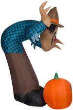 Load image into Gallery viewer, Gemmy Giant Animated Airblown Inflatable Haunted Scarecrow, 7.5 ft Tall, brown
