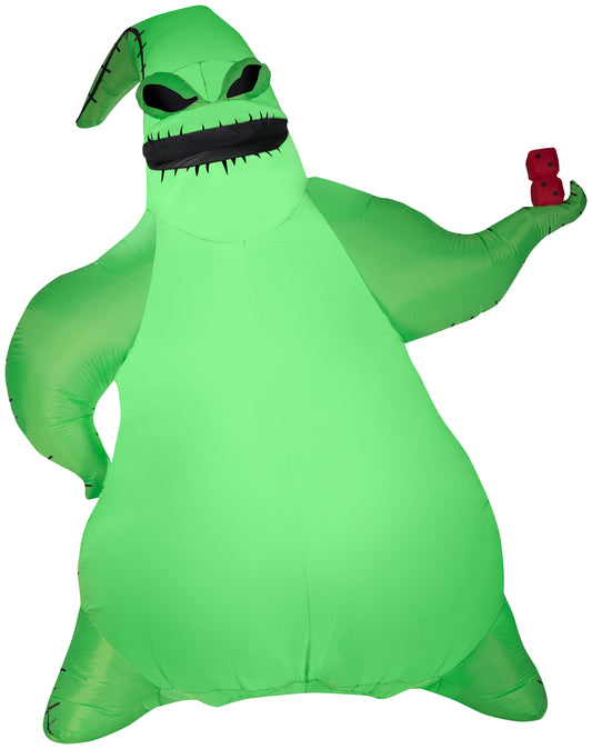 Giant Inflatable Oogie Boogie, 10.5 ft Tall, green