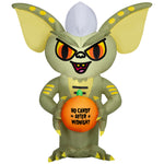 Load image into Gallery viewer, Gemmy Airblown Inflatable Stylized Stripe w/No Candy After Midnight JOL WB, 3.5 ft Tall, Multicolored
