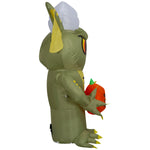 Load image into Gallery viewer, Gemmy Airblown Inflatable Stylized Stripe w/No Candy After Midnight JOL WB, 3.5 ft Tall, Multicolored
