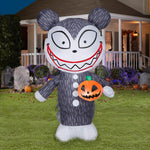 Load image into Gallery viewer, Gemmy Halloween Inflatable Teddy Scare with Jack O&#39; Lantern, 5 ft Tall, Multi
