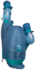 Load image into Gallery viewer, Gemmy Airblown Haunted Mansion Hitchhiking Ghosts Scene Disney, 6 ft Tall, Blue
