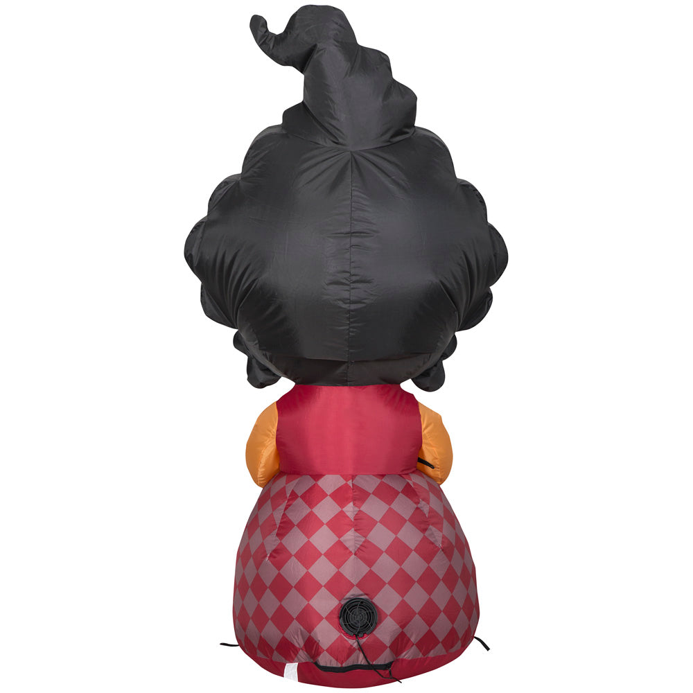 Gemmy Airblown Inflatable Hocus Pocus Mary w/Pumpkin Disney , 5 ft Tall, Multi