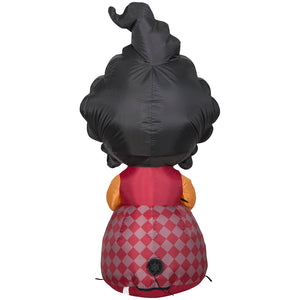 Gemmy Airblown Inflatable Hocus Pocus Mary w/Pumpkin Disney , 5 ft Tall, Multi