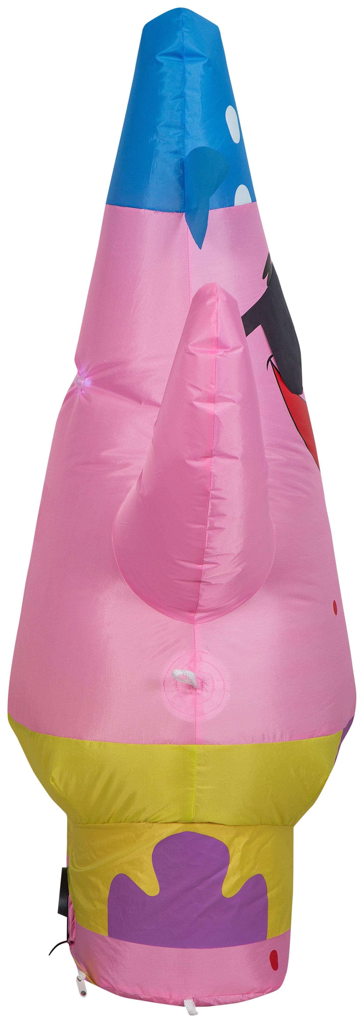 Gemmy Airblown Patrick in Pirate Costume holding Trick Sack Nick, 3.5 ft Tall, Multi