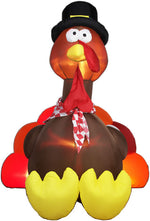 Load image into Gallery viewer, 6&#39; Airblown Turkey Thanksgiving Inflatable
