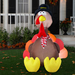 Load image into Gallery viewer, 6&#39; Airblown Turkey Thanksgiving Inflatable

