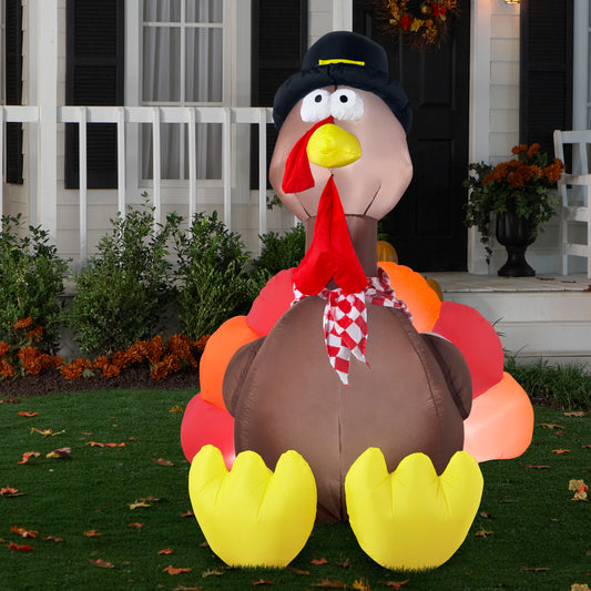 6' Turkey Thanksgiving Inflatable lifestyle