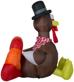 Load image into Gallery viewer, 6&#39; Airblown Turkey Thanksgiving Inflatable
