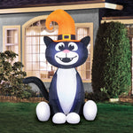 Load image into Gallery viewer, Occasions 5&#39; INFLATABLE BLACK CAT, 3.5 ft Tall, Multicolored
