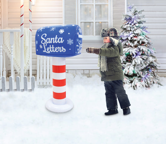 3.5' Tall PVC Inflatable Mailbox lifestyle