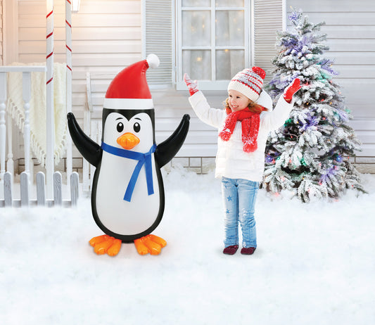 3.5' Tall PVC Inflatable Penguin lifestyle
