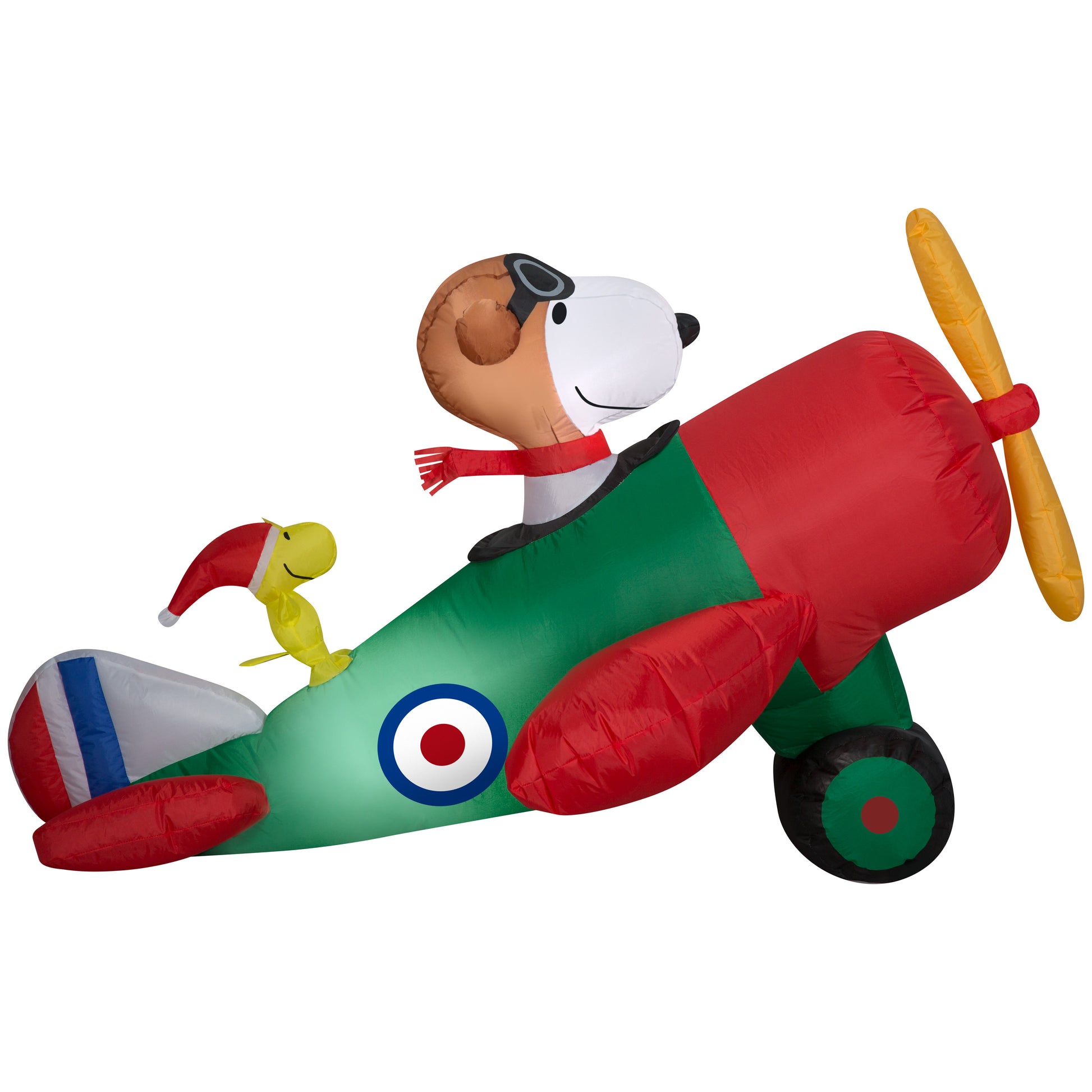 2.5-Ft Peanuts Snoopy in Airplane Christmas Inflatable