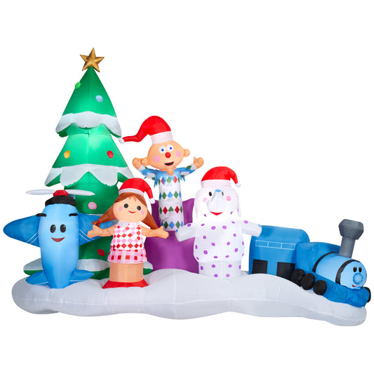 7-Ft Rudolph The Red-Nosed Reindeer Misfit Toys Scene Christmas Inflatable