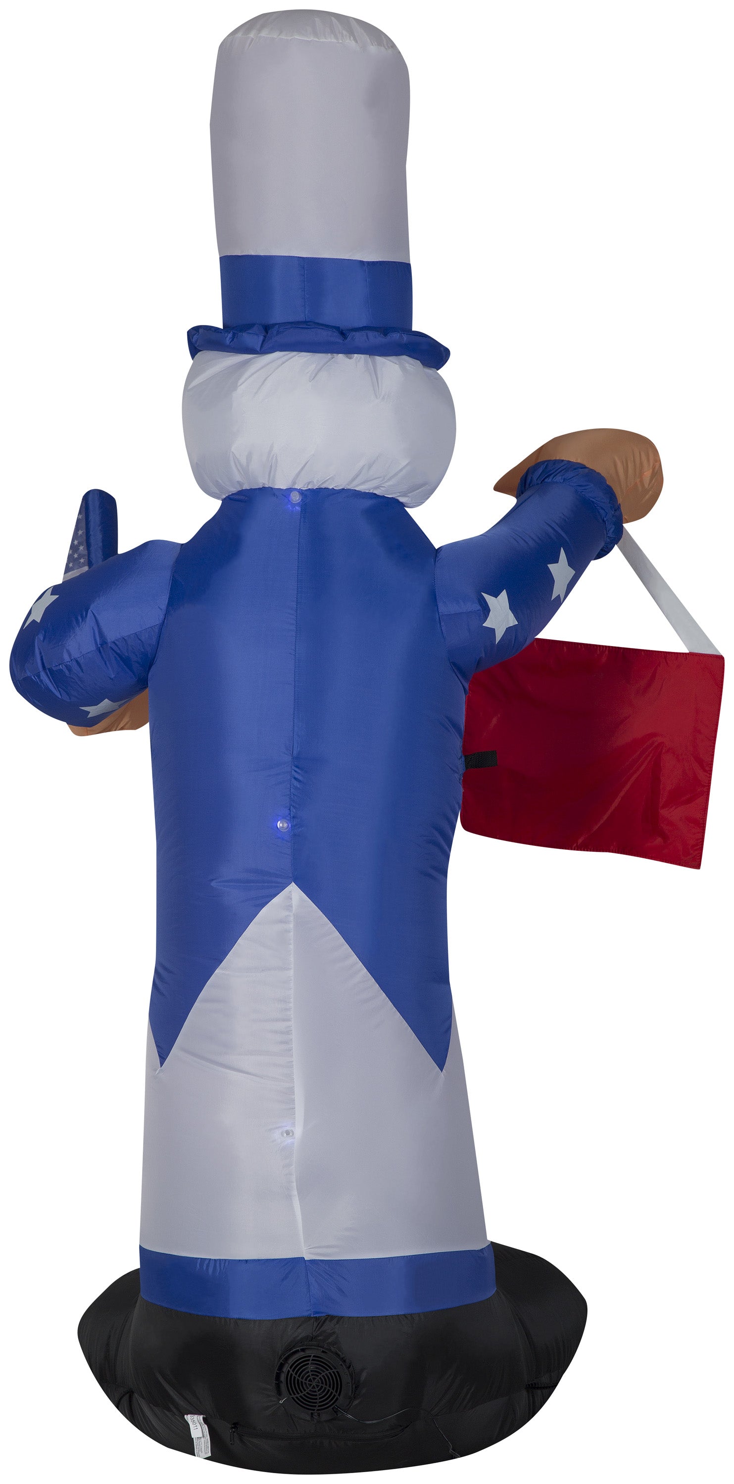 6' Uncle Sam w/Flag & Banner Spring Inflatable image 4