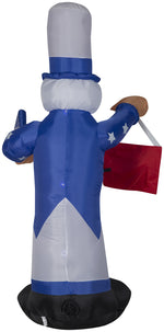 Load image into Gallery viewer, 6&#39; Airblown Uncle Sam w/Flag &amp; Banner Spring Inflatable
