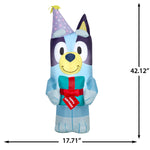 Load image into Gallery viewer, Gemmy Airblown Inflatable Birthday Bluey, 3.5 ft Tall, Blue
