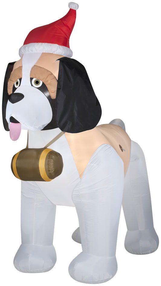 Christmas Inflatable St. Bernard Giant, 9 ft Tall
