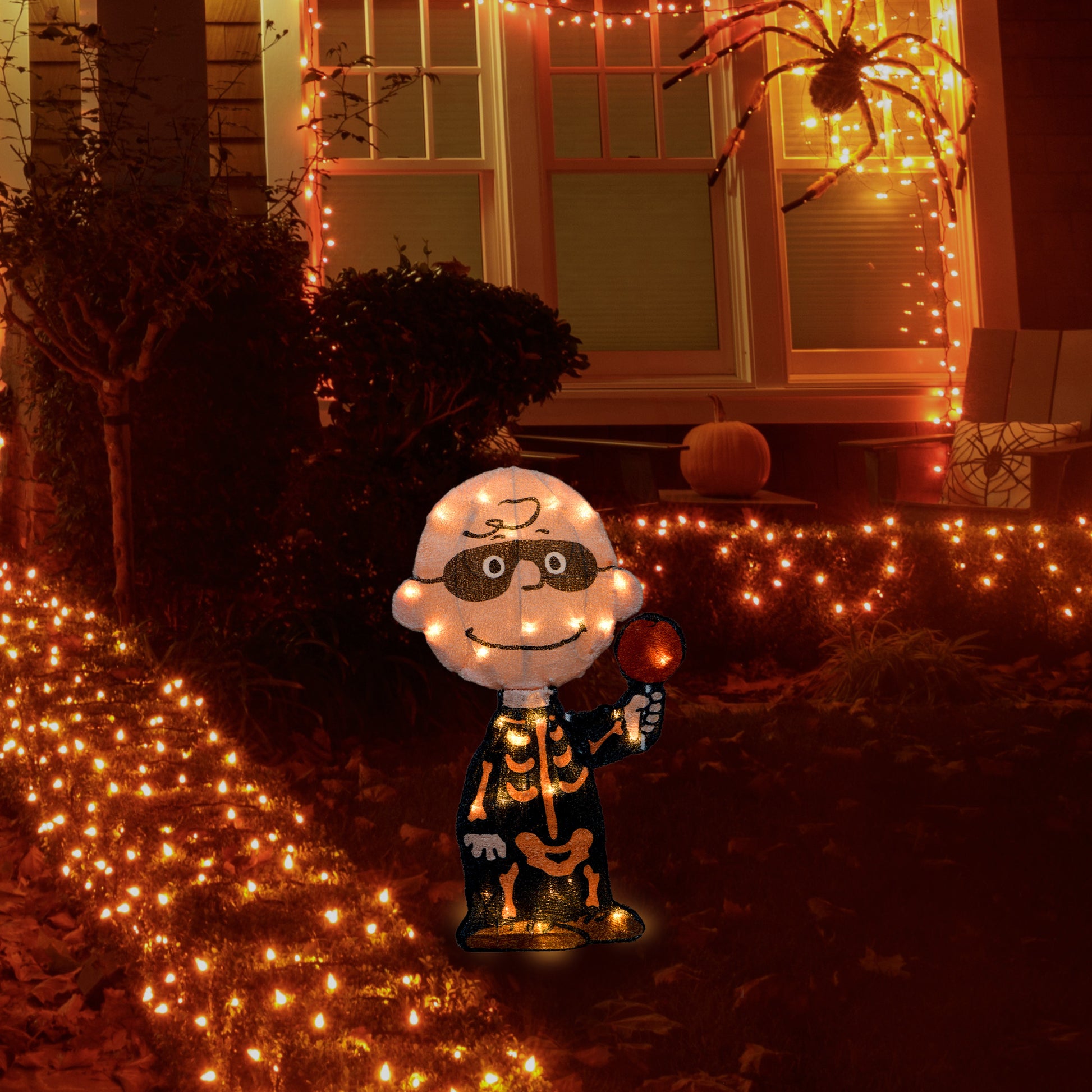 Peanuts 18in Peanuts LED PreLit Charlie Brown Bones lifestyle