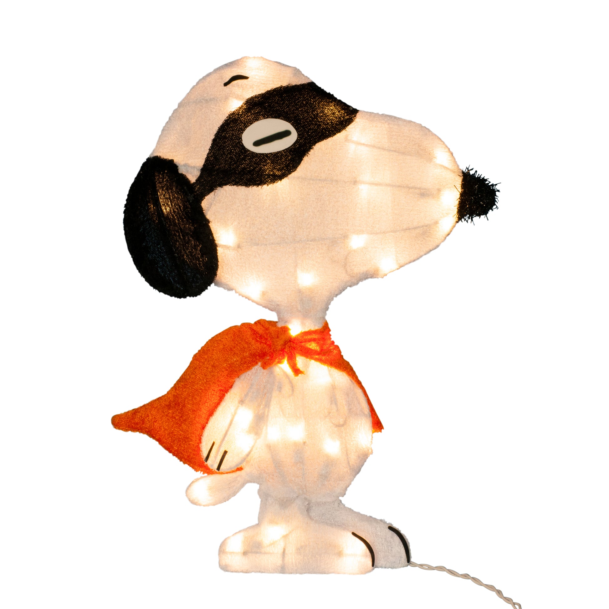 18-Inch Peanuts Superhero Snoopy Pre-Lit Halloween Yard Art