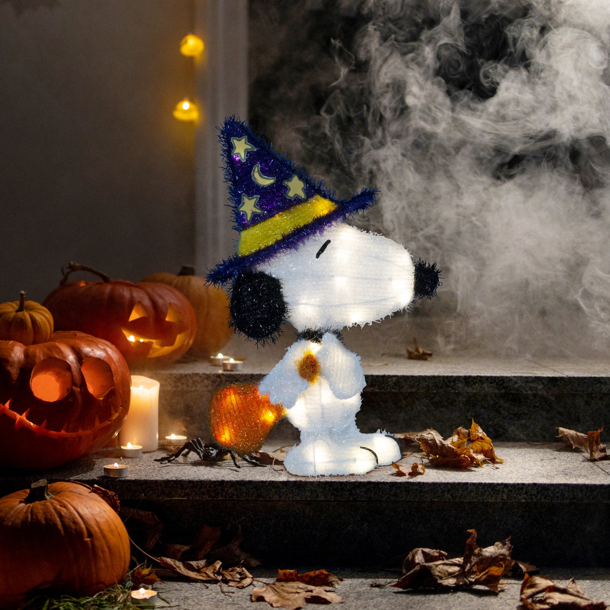 Peanuts 18in Peanuts LED PreLit Wizard Snoopy lifestyle
