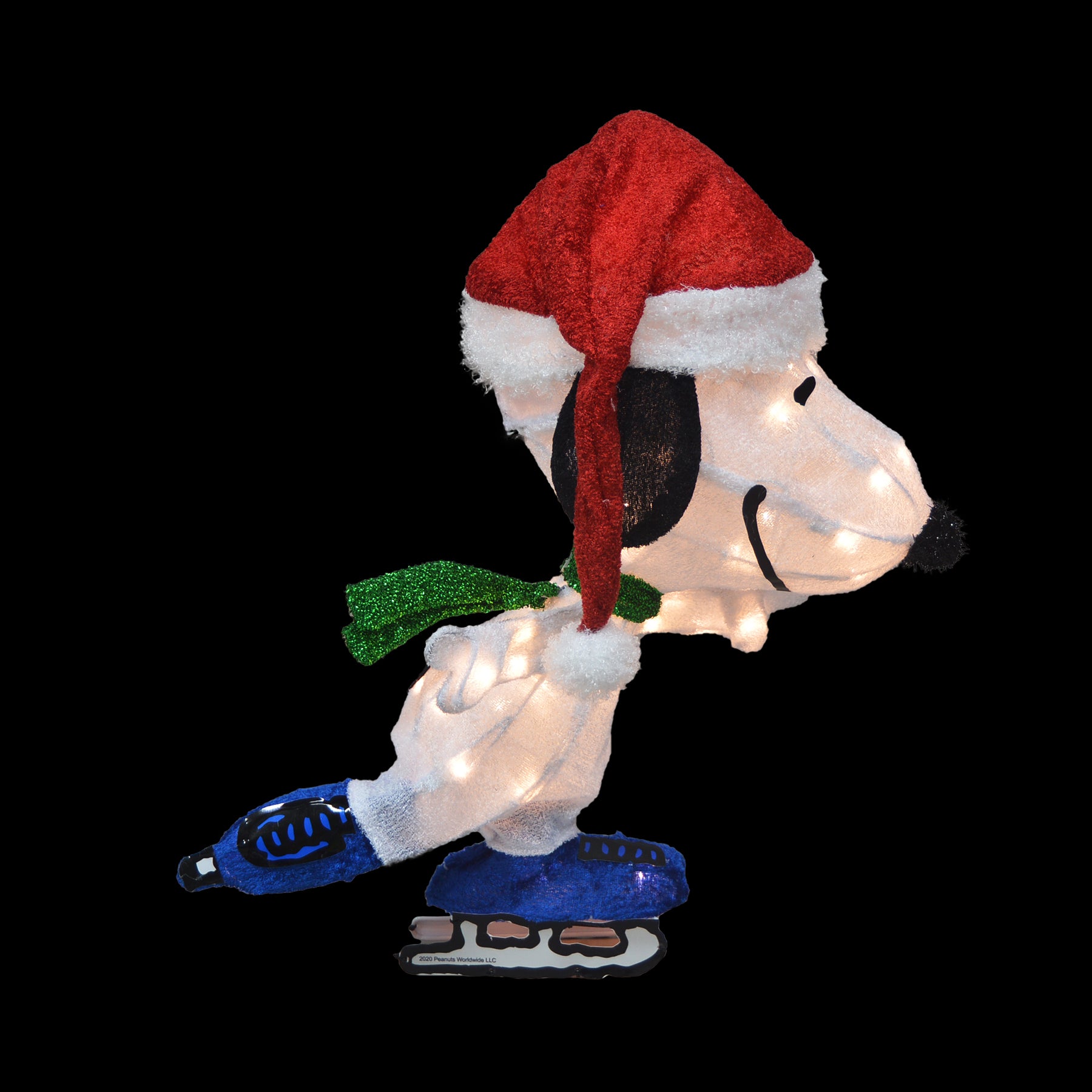 24-Inch Peanuts LED 3D Pre-Lit Yard Décor Skating Snoopy Christmas Décor image 6