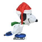 Load image into Gallery viewer, ProductWorks 24IN PEANUTS LED 3D PRELIT YARD DÉCOR SKATING SNOOPY, White
