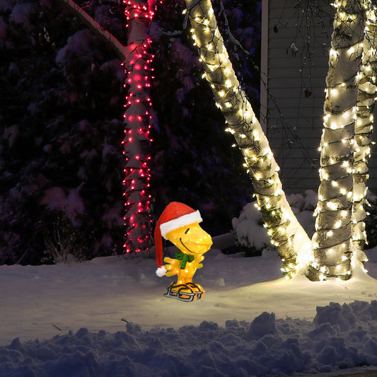 20-Inch Peanuts LED 3D Pre-Lit Yard Décor Skating Woodstock Christmas Décor lifestyle