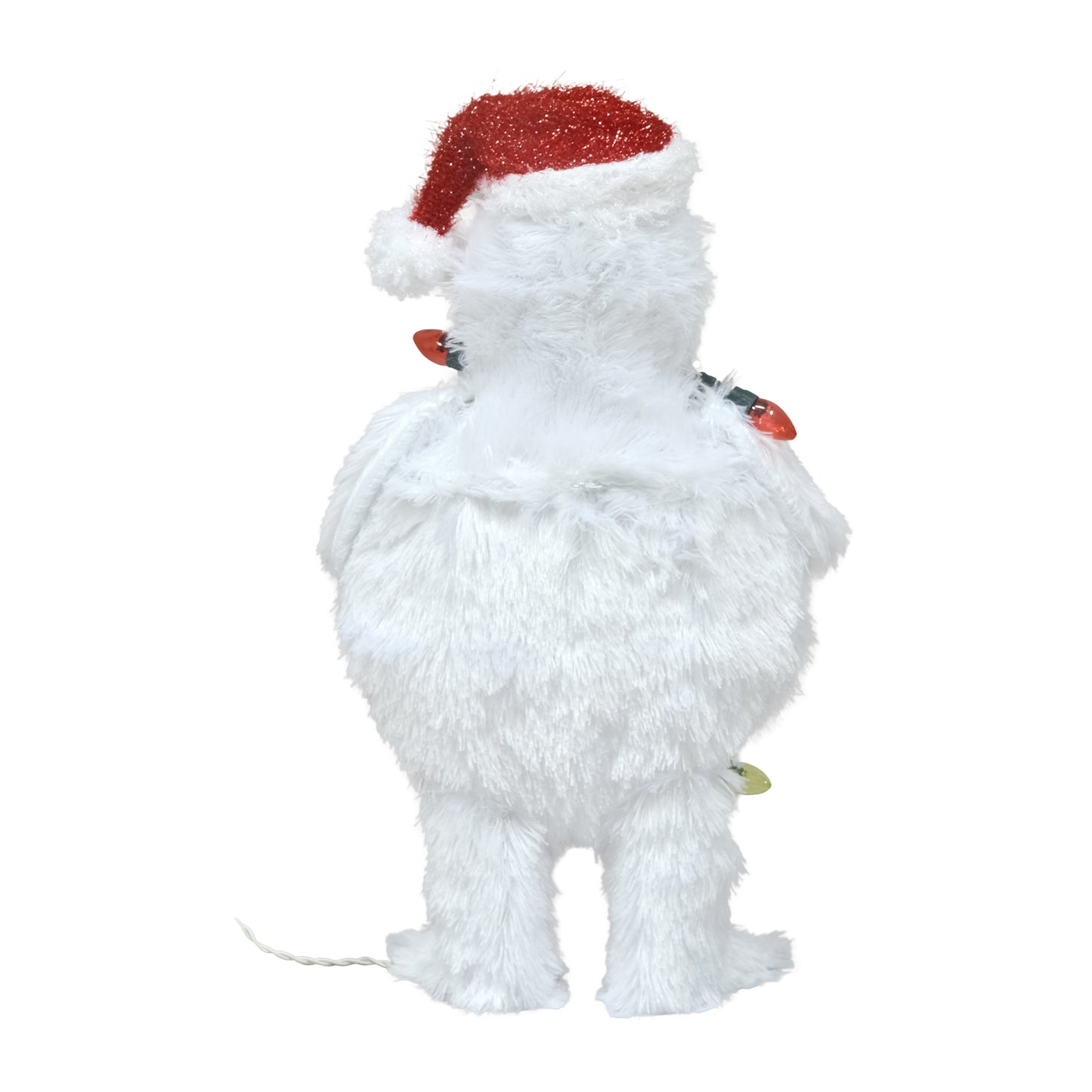 ProductWorks 24in RUDOLPH 3D LED YARD ART BUMBLE WITH LIGHT STRAND, White