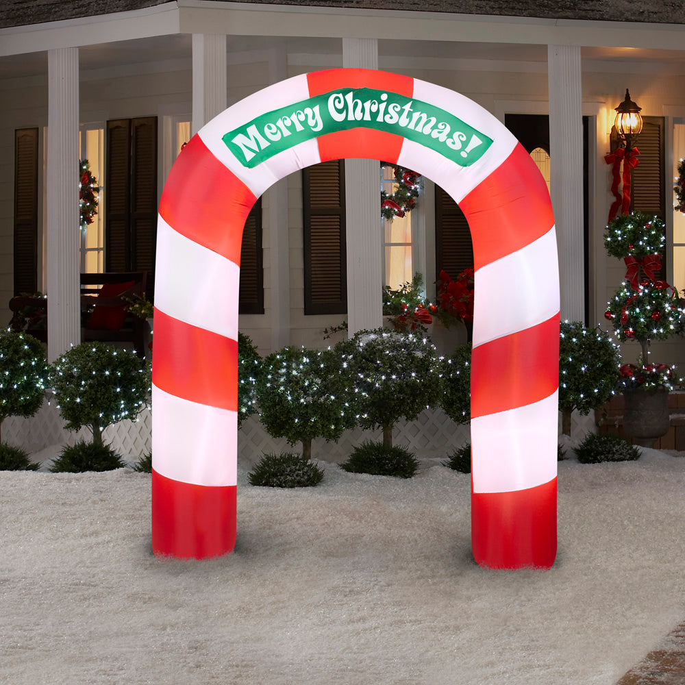 7.5' Airblown Archway Merry Christmas Inflatable