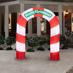 Load image into Gallery viewer, 7.5&#39; Airblown Archway Merry Christmas Inflatable
