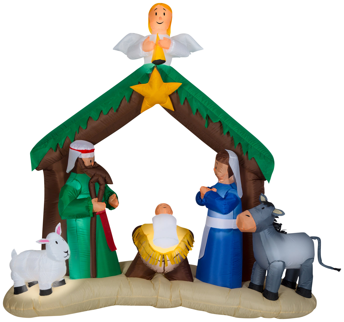Christmas Inflatable Nativity Scene, Tall