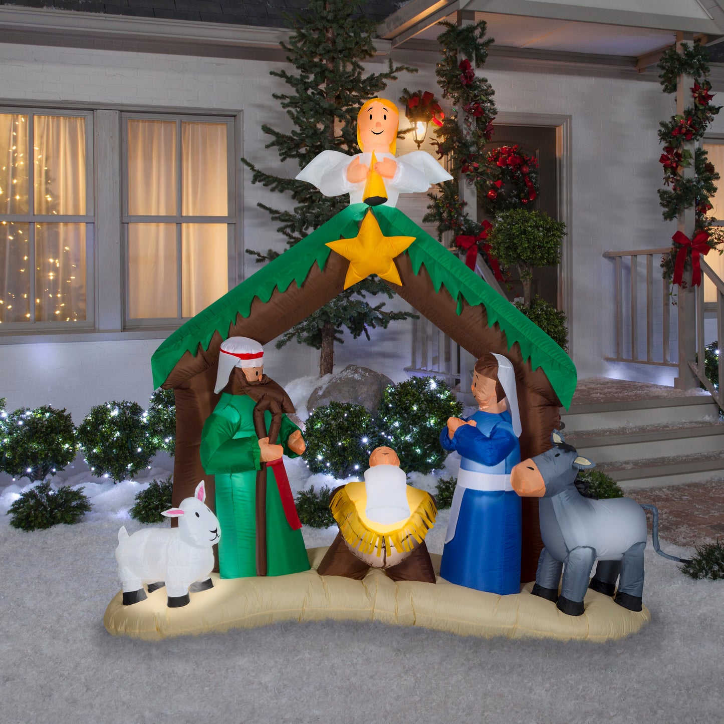 Christmas Inflatable Nativity Scene, Tall lifestyle