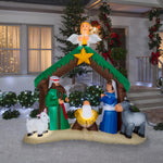 Load image into Gallery viewer, Gemmy Christmas Airblown Inflatable Nativity Scene,  Tall, Multi
