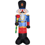 Load image into Gallery viewer, 6.5&#39; Airblown Blue Nutcracker Christmas Inflatable
