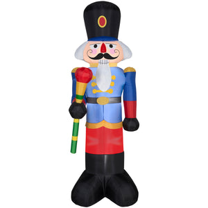 6.5' Airblown Blue Nutcracker Christmas Inflatable