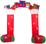 Load image into Gallery viewer, 9.5 ft. Airblown Archway-Mixed Media-Stocking Christmas Inflatable
