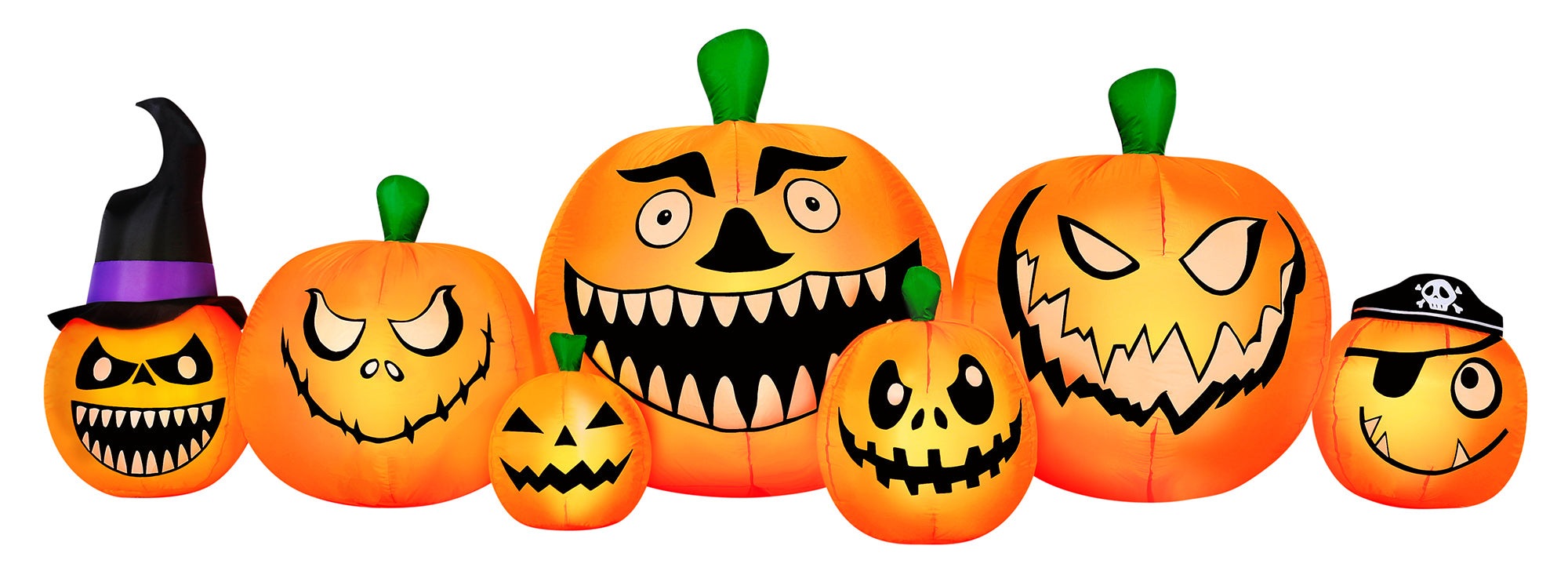 Occasions 8' INFLATABLE PUMPKIN PATCH, 8 ft Tall, Multicolored