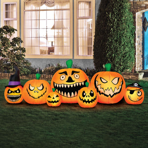 Occasions 8' INFLATABLE PUMPKIN PATCH, 8 ft Tall, Multicolored