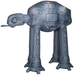 9' Wide Airblown AT-AT w/ Light String Giant Star Wars Christmas Inflatable
